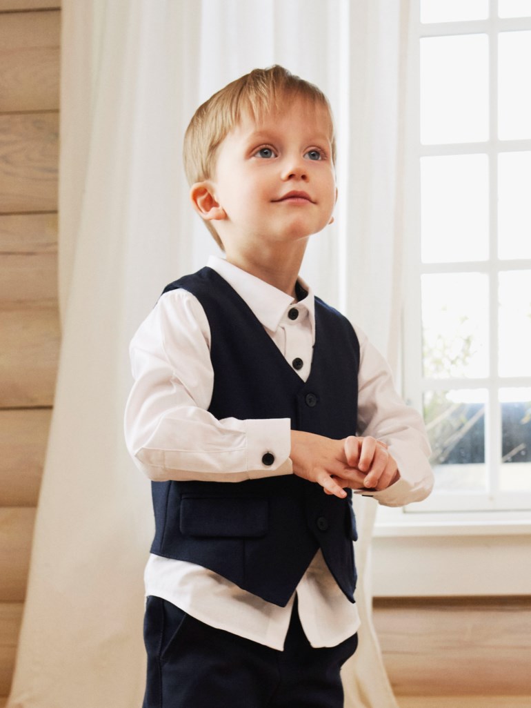 Name It Feshirt langermet skjorte Hvit - 11033079-BrightWhit-86cm - 1