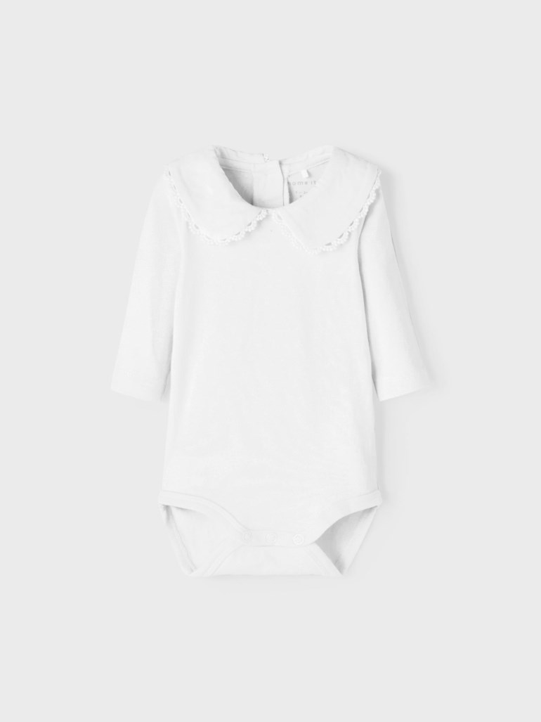 Felia langermet body, brightwhite Hvit - 11033105-BrightWhit-50cm - 1