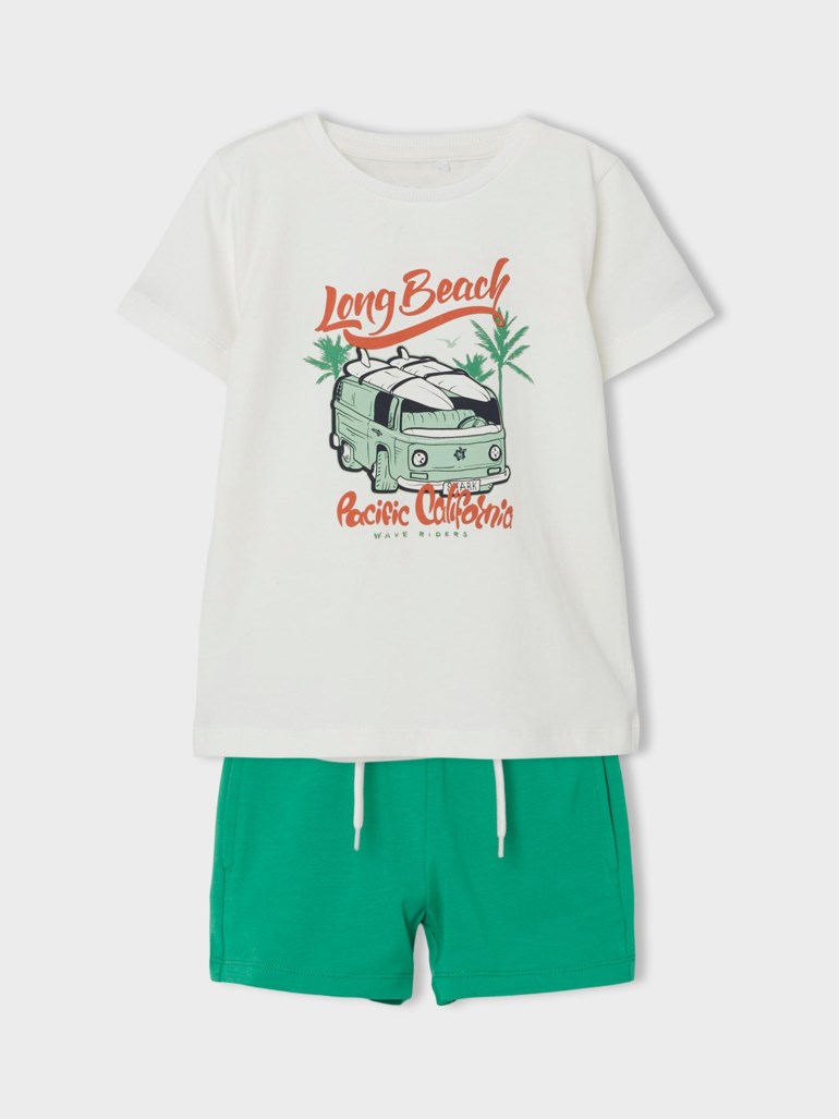 Jur shorts og t-skjorte sett Hvit - undefined - 1
