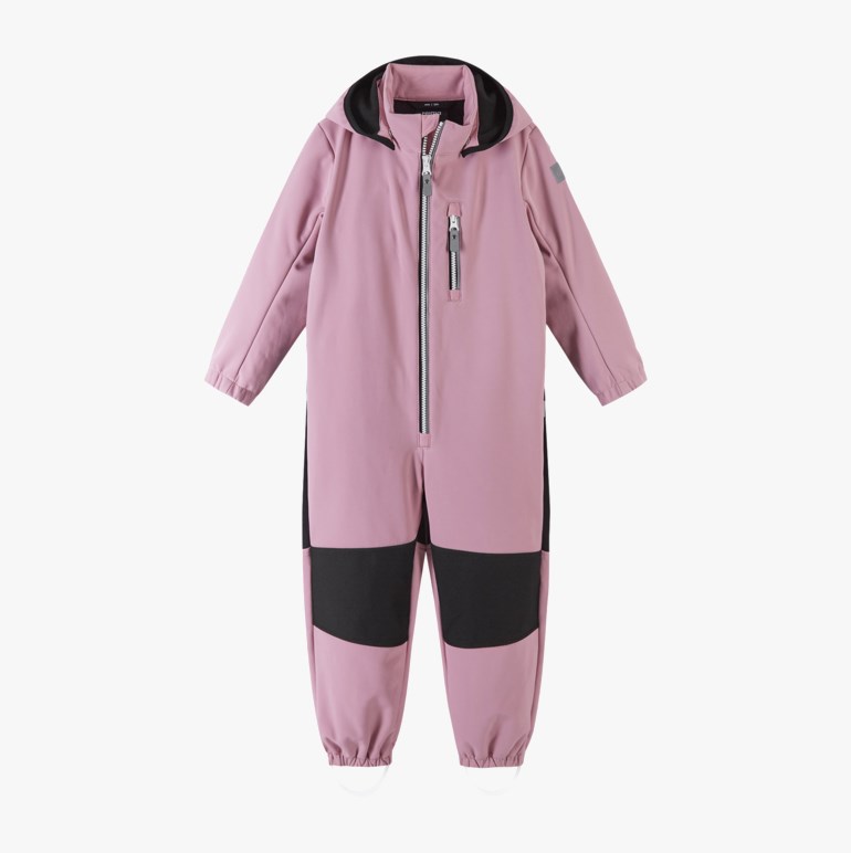 Nurmes softshell dress, softrose Rosa - 11033200-Soft Rose-92cm - 1