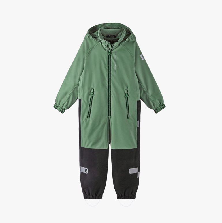 Kapelli Reimatec dress, greengrey Grønn - 11033216-GreenGrey-116cm - 1