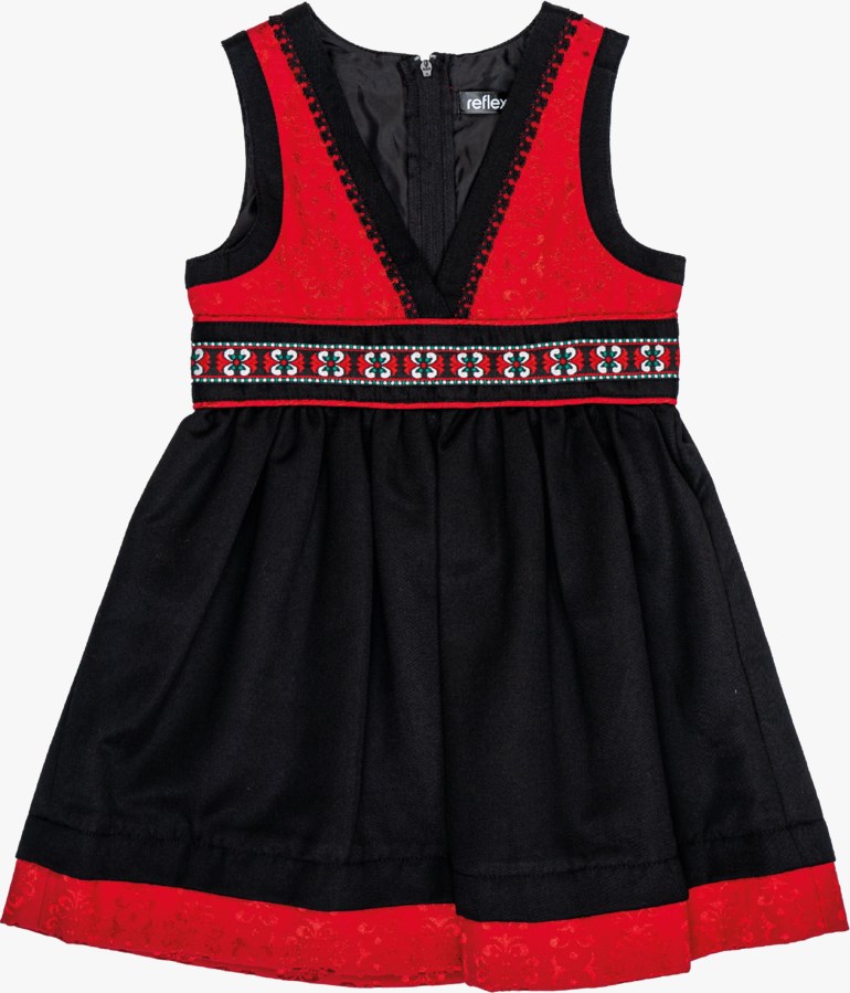 Hardanger festdrakt liten jente Rød - 11035571-RebelRed-62cm - 1