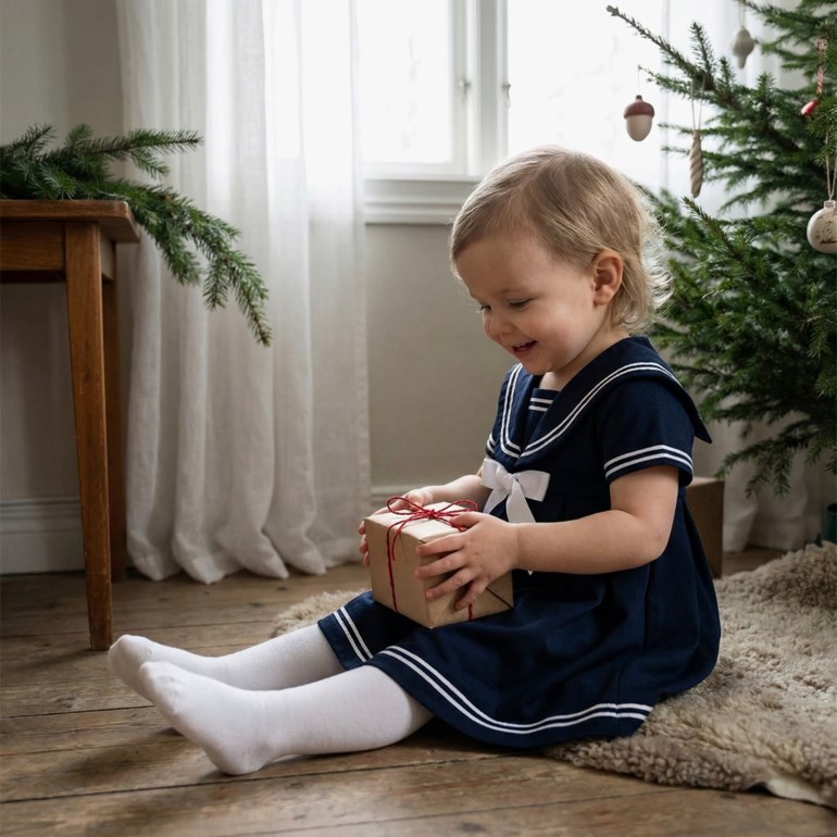 Bryggen matroskjole Marine - 11035579-Navy-62cm - 1