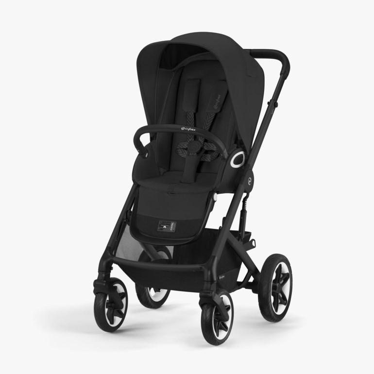Cybex Talos S Lux barnevogn – Gold Line Sort - 11035806-MoonBlack-4wheel - 1