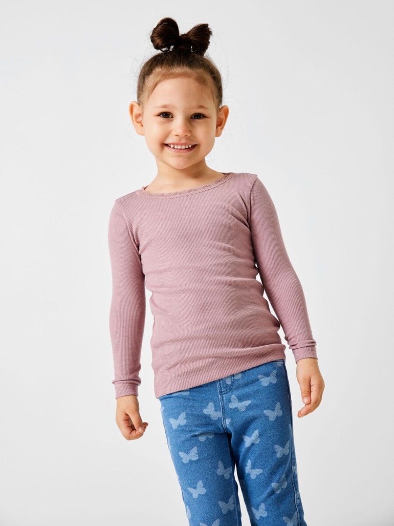 Name It Kab genser Rosa - 11035965-DeauvMauve-86cm - 1