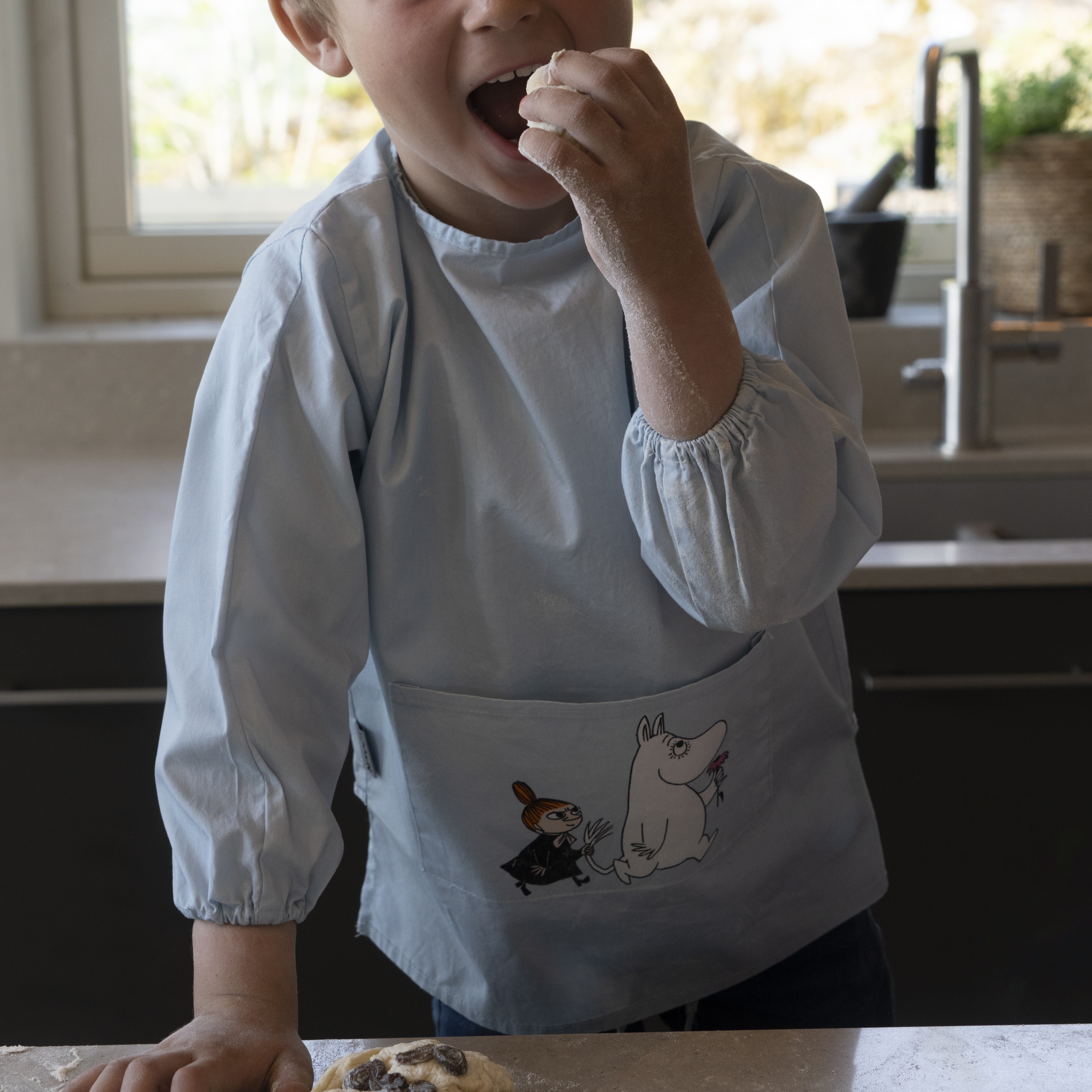 Moomin smekke med ermer, blue