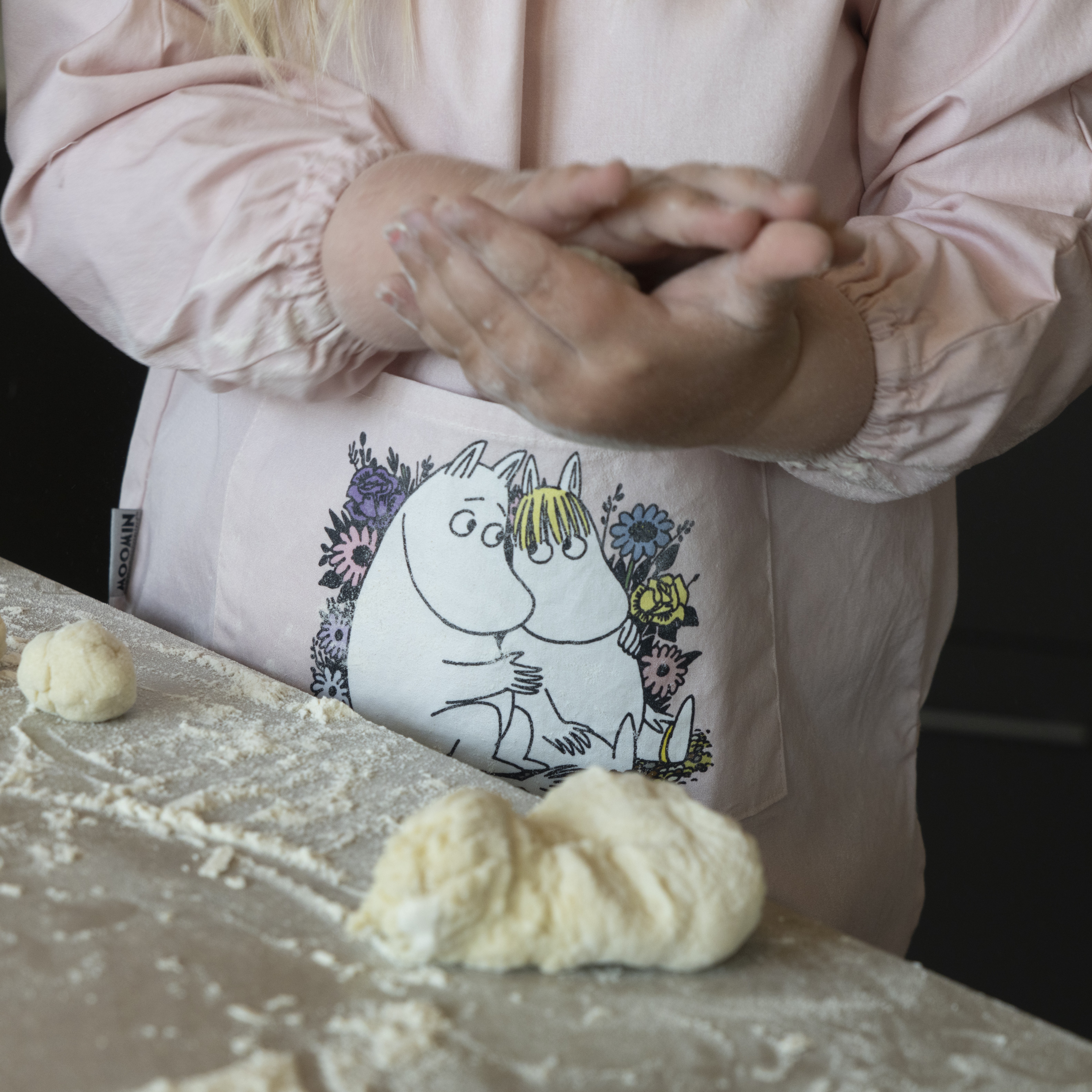 Moomin smekke med ermer, pink