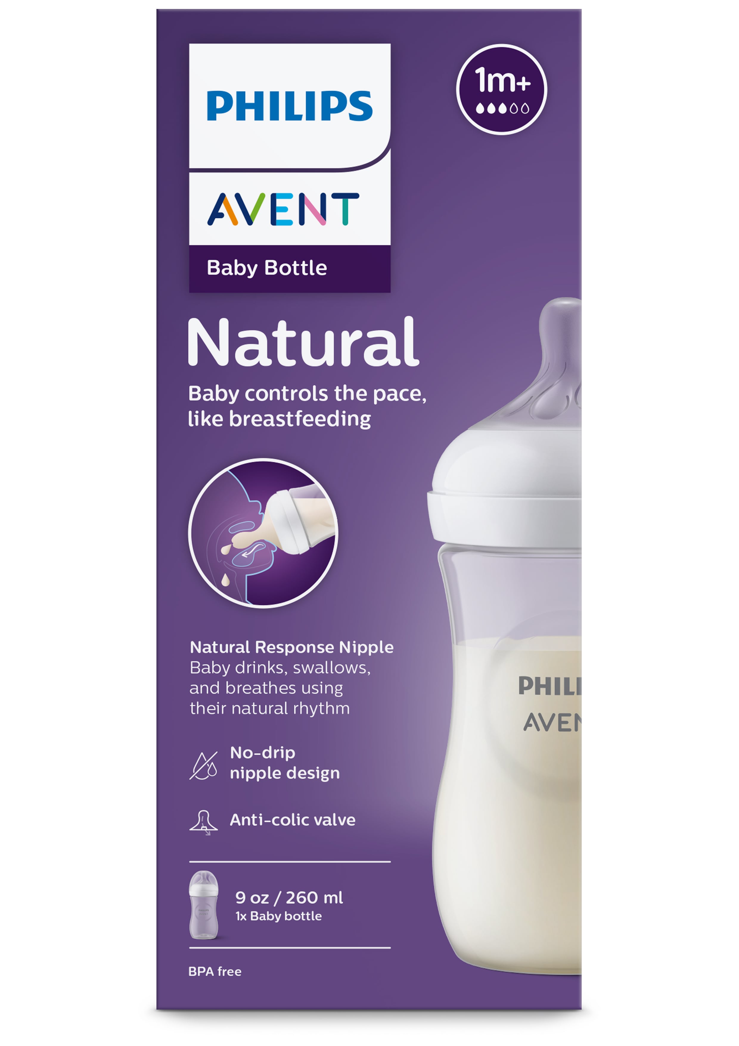 Philips Avent Tåteflaske Natural Response 125ml