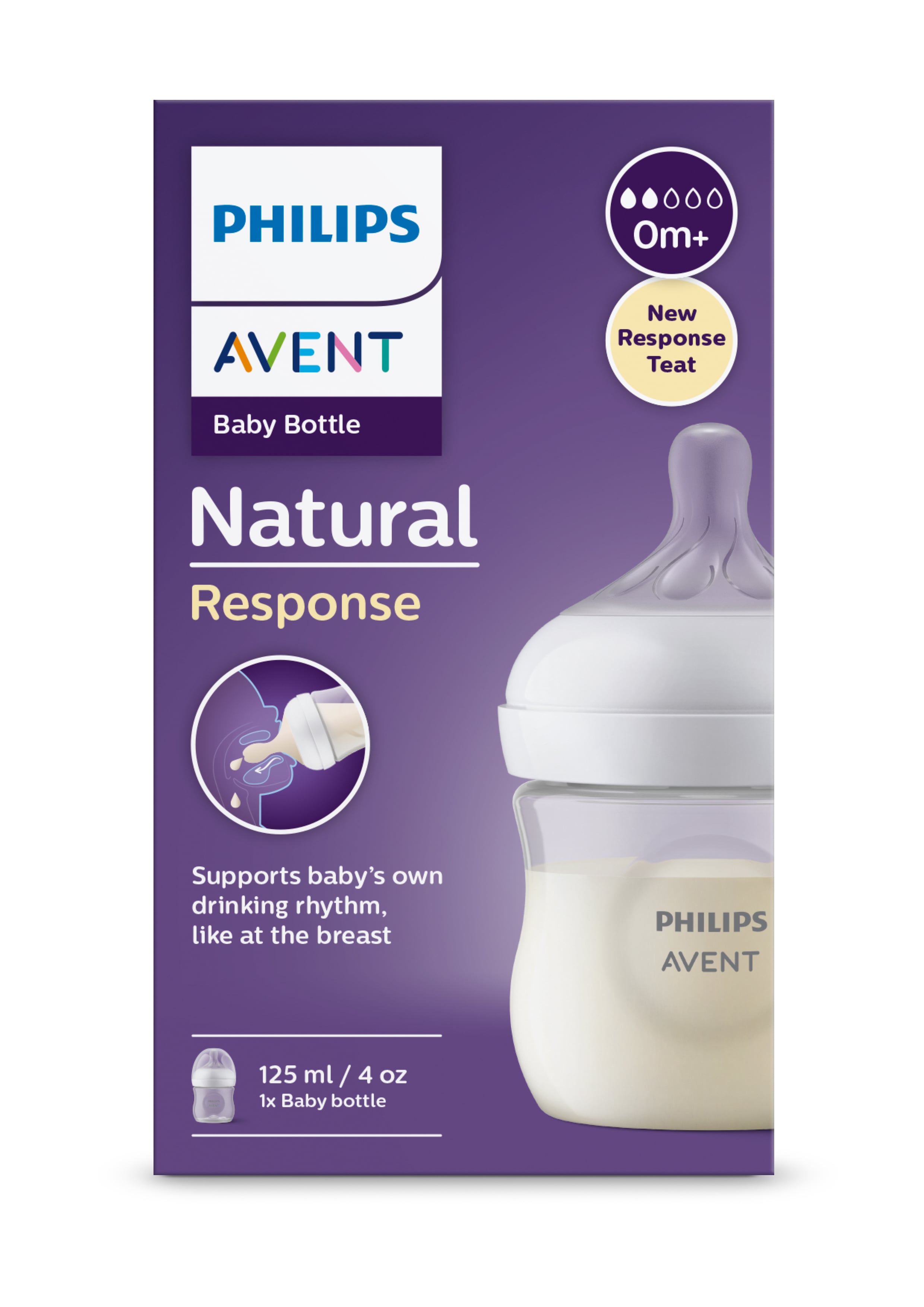 Philips Avent Tåteflaske Natural Response 125ml