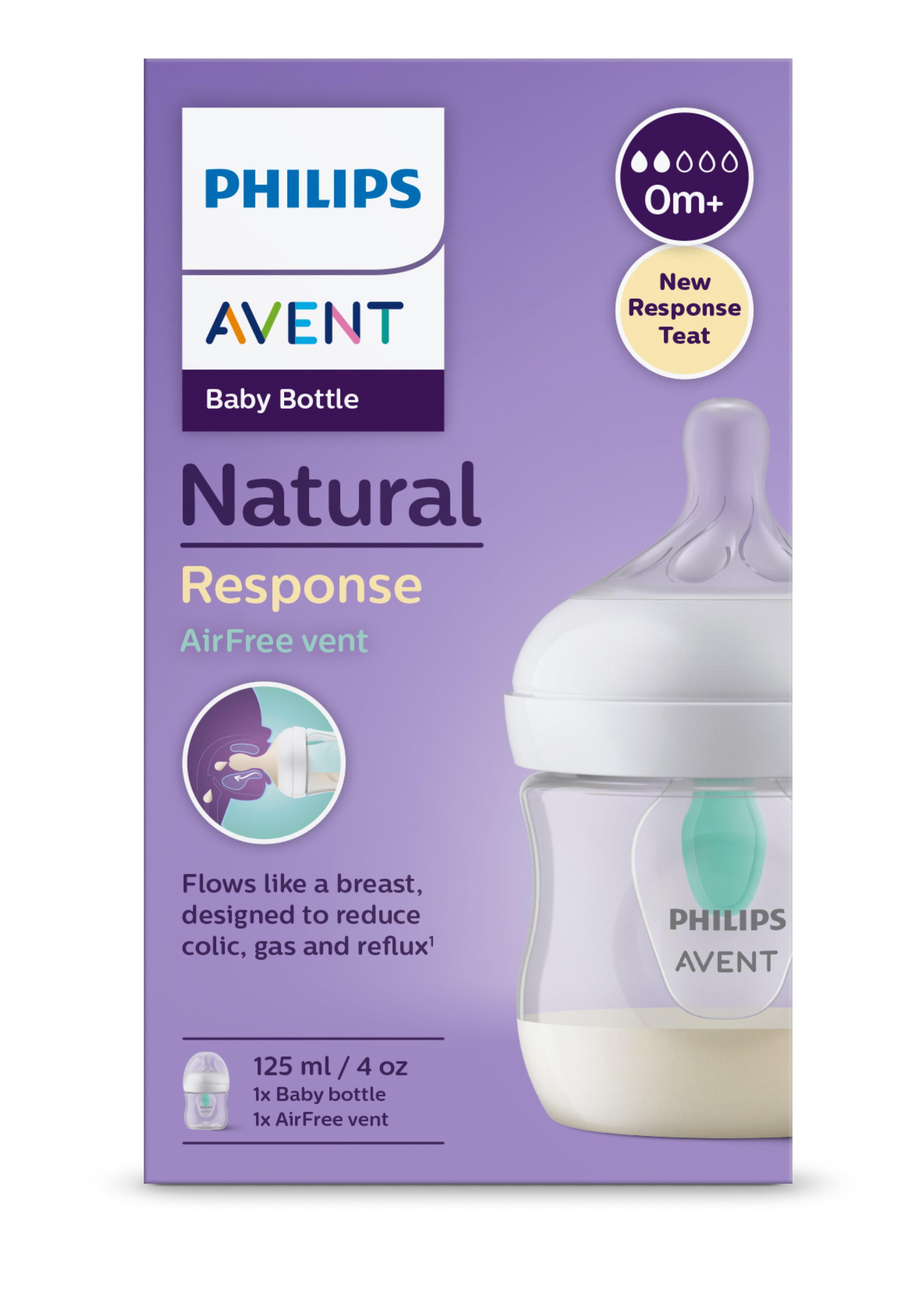 Natural AirFree flaske, transparent