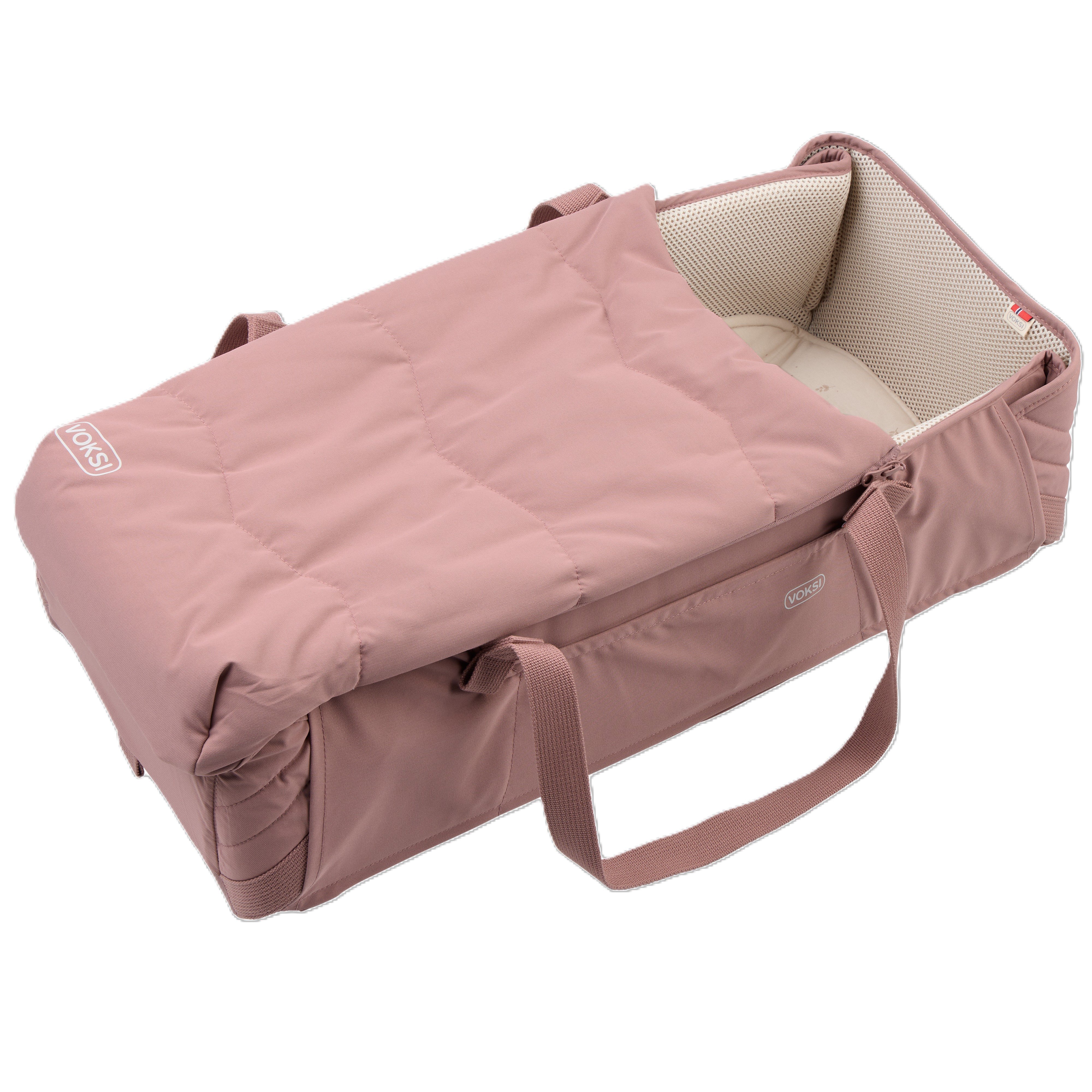 Voksi Carry Me bærebag, blushpink, leaf