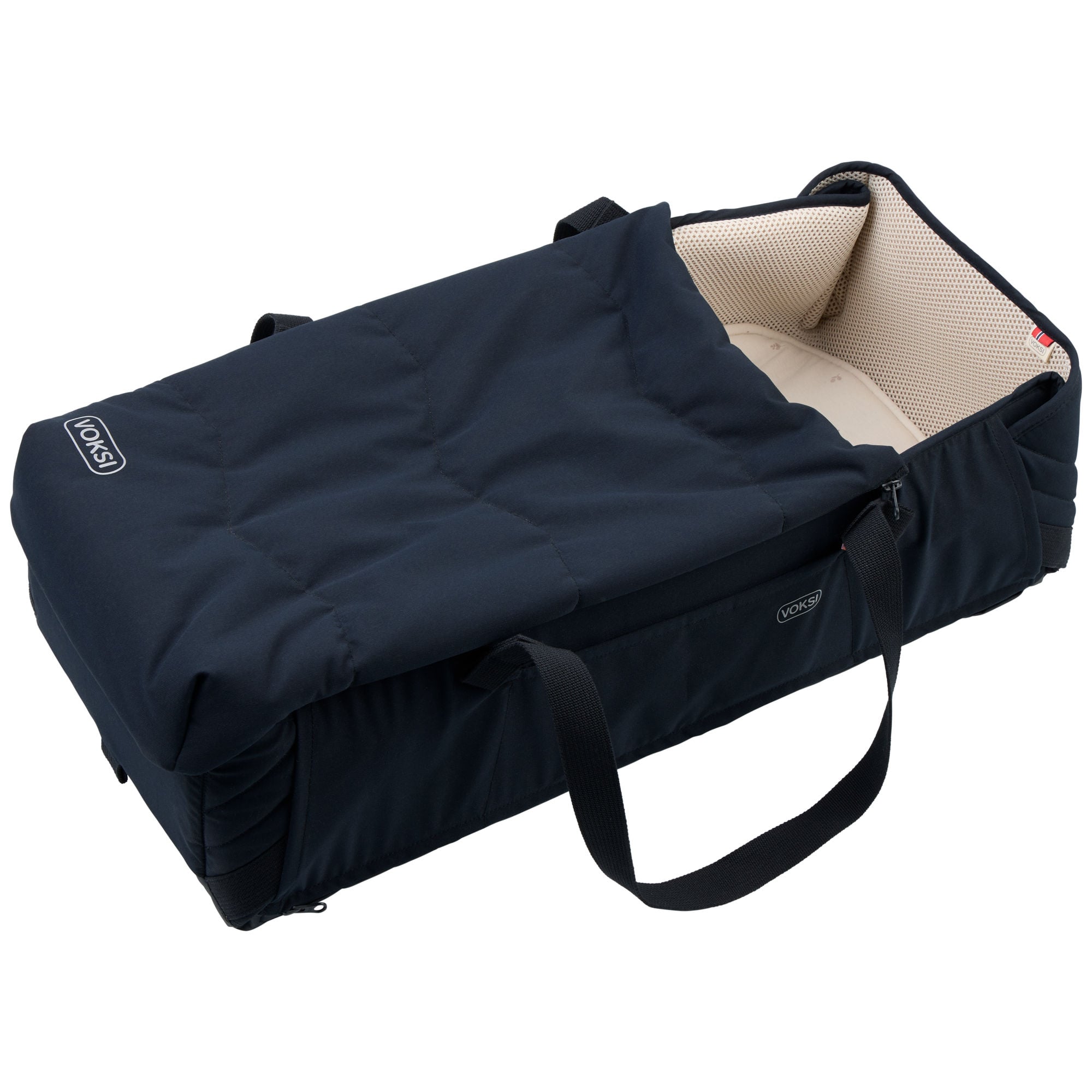 Voksi Carry Me bærebag, black, leaf