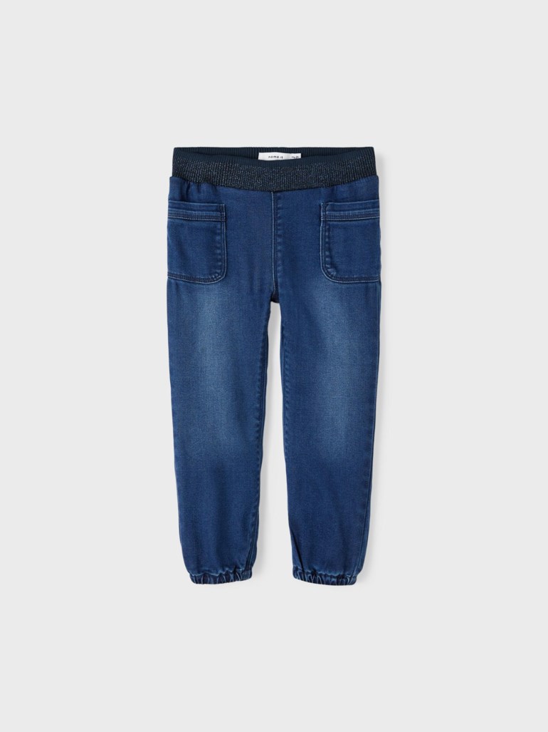 Bella baggy fit jeans, darkbluedenim Blå - 11036288-DarkBlueDe-86cm - 1