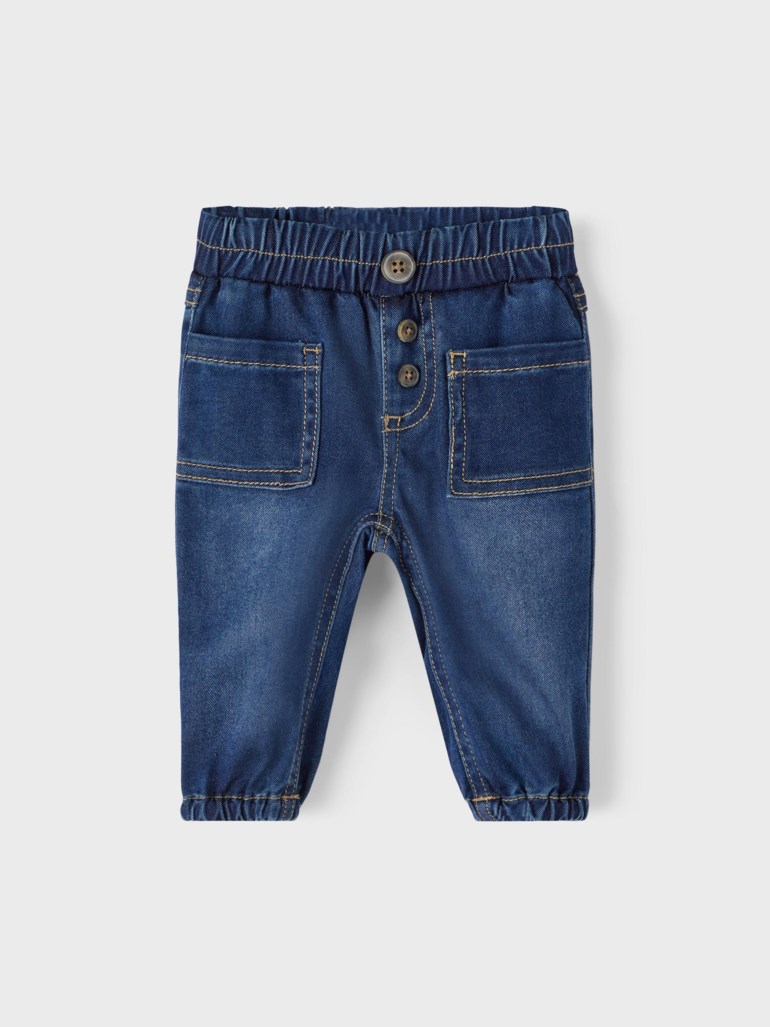 Ben baggy fit jeans, mediumbluedenim Blå - 11036289-MedBlueDen-50cm - 1