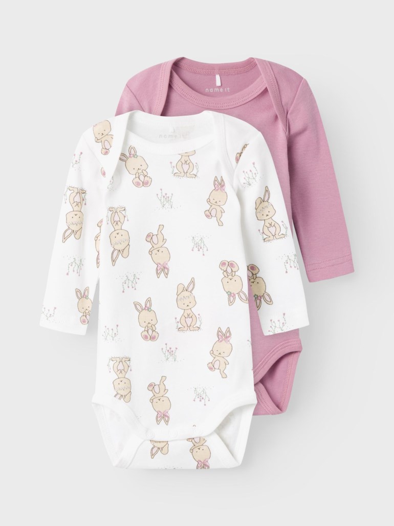 2pk langermet body Rosa - undefined - 1