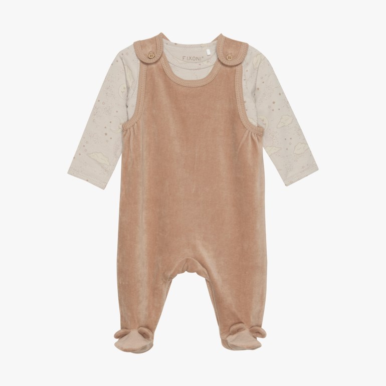 Sparkebukse med body Brun - undefined - 1