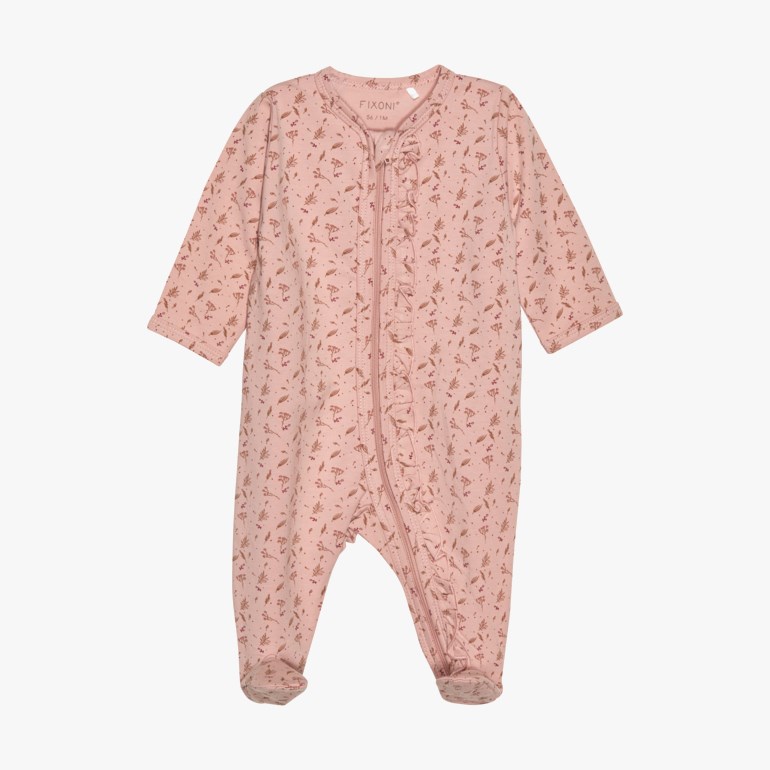 Pysjamas med fot Rosa - undefined - 1