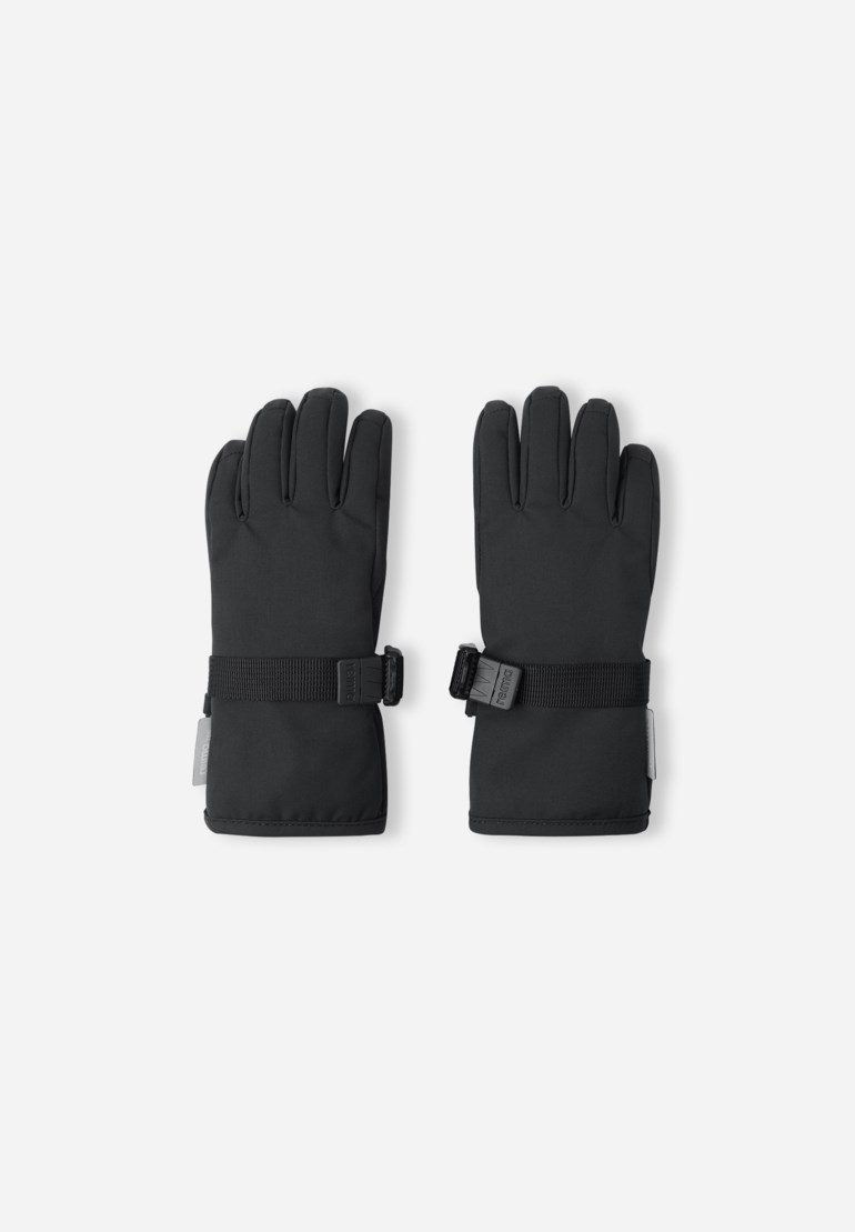 Reimatec gloves Tartu, black Sort - 11037250-Black-4-6 år - 1