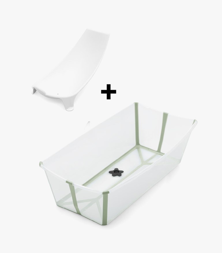 Stokke® Flexi Bath® Badekar X-Large sett med Nyfødtstøtte Grønn - undefined - 1