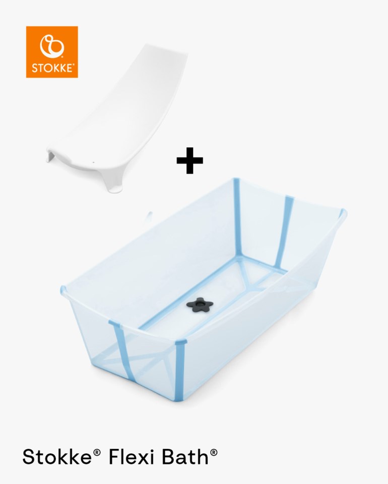 Stokke® Flexi Bath® X-Large Bundle, oceanblue Blå - 11037311-OceanBlue-0mth - 1