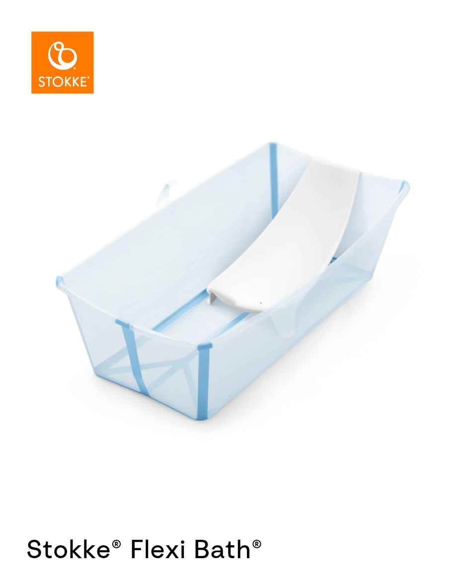 Stokke® Flexi Bath® Badekar X-Large sett med Nyfødtstøtte, oceanblue