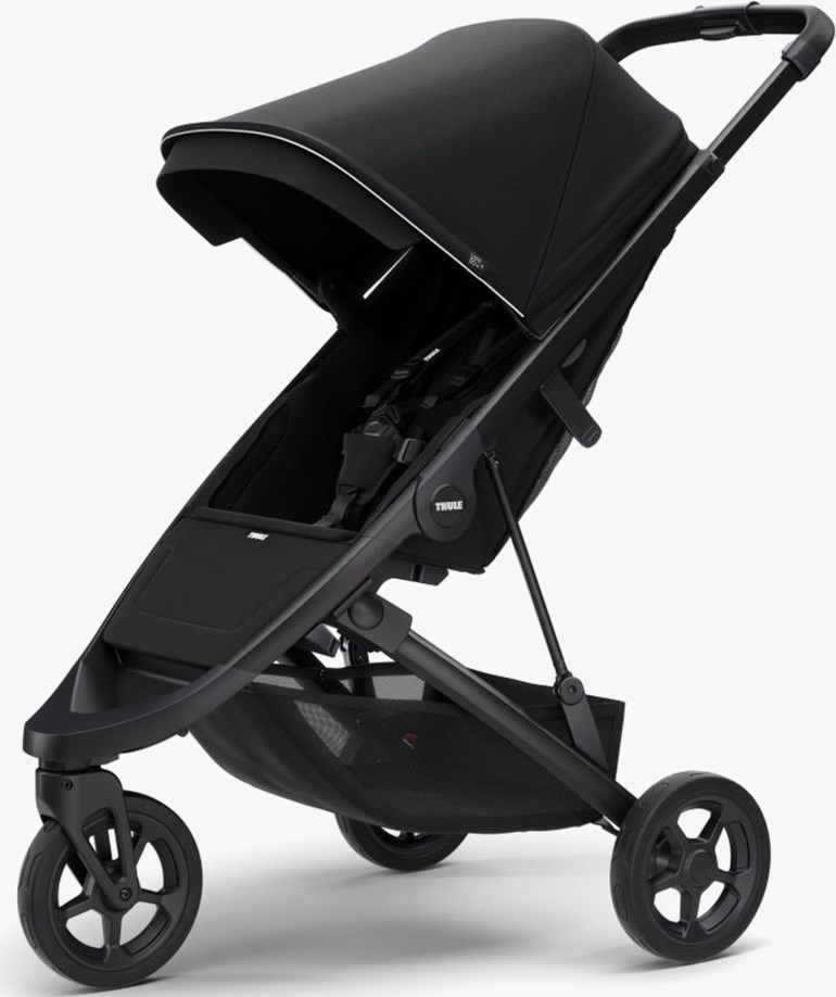 Spring reisevogn Sort - 11037444-Black-Blac-4wheel - 1