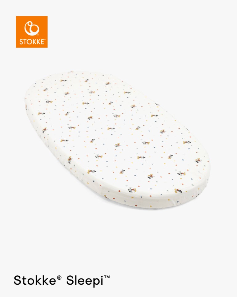 Mickey Celebration Sleepi Bed fitted sheet V3 Beige - 11037447-Beige-120cm - 1