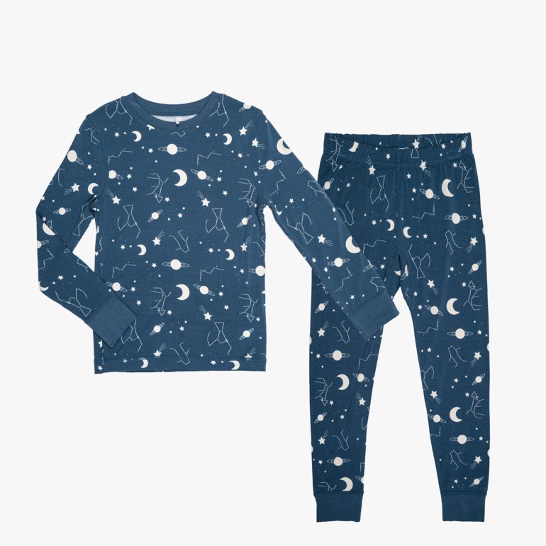 Bambus pyjamas sett Blå - undefined - 1
