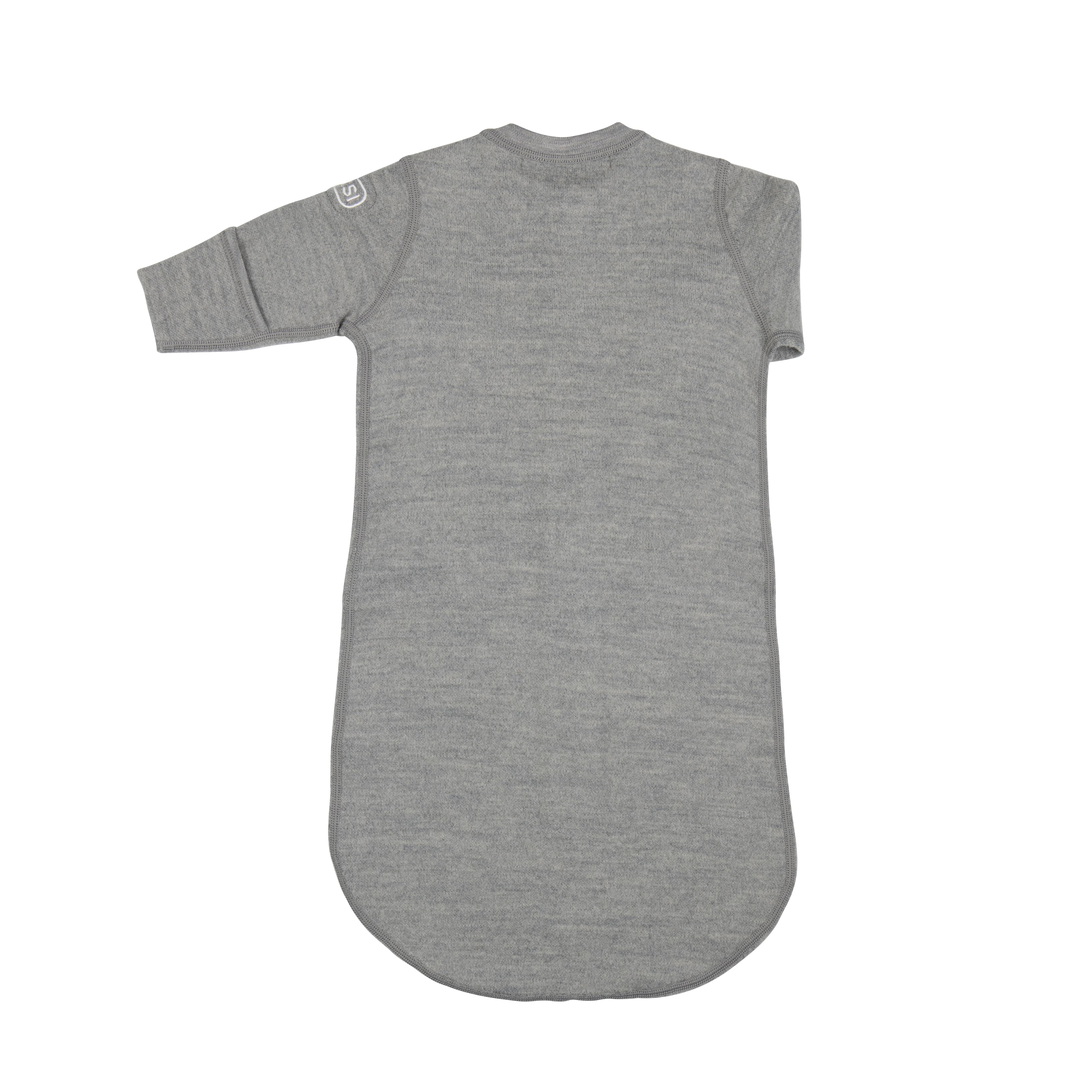 Ullpose – Myk og varm sovepose til baby, melangegrey, std