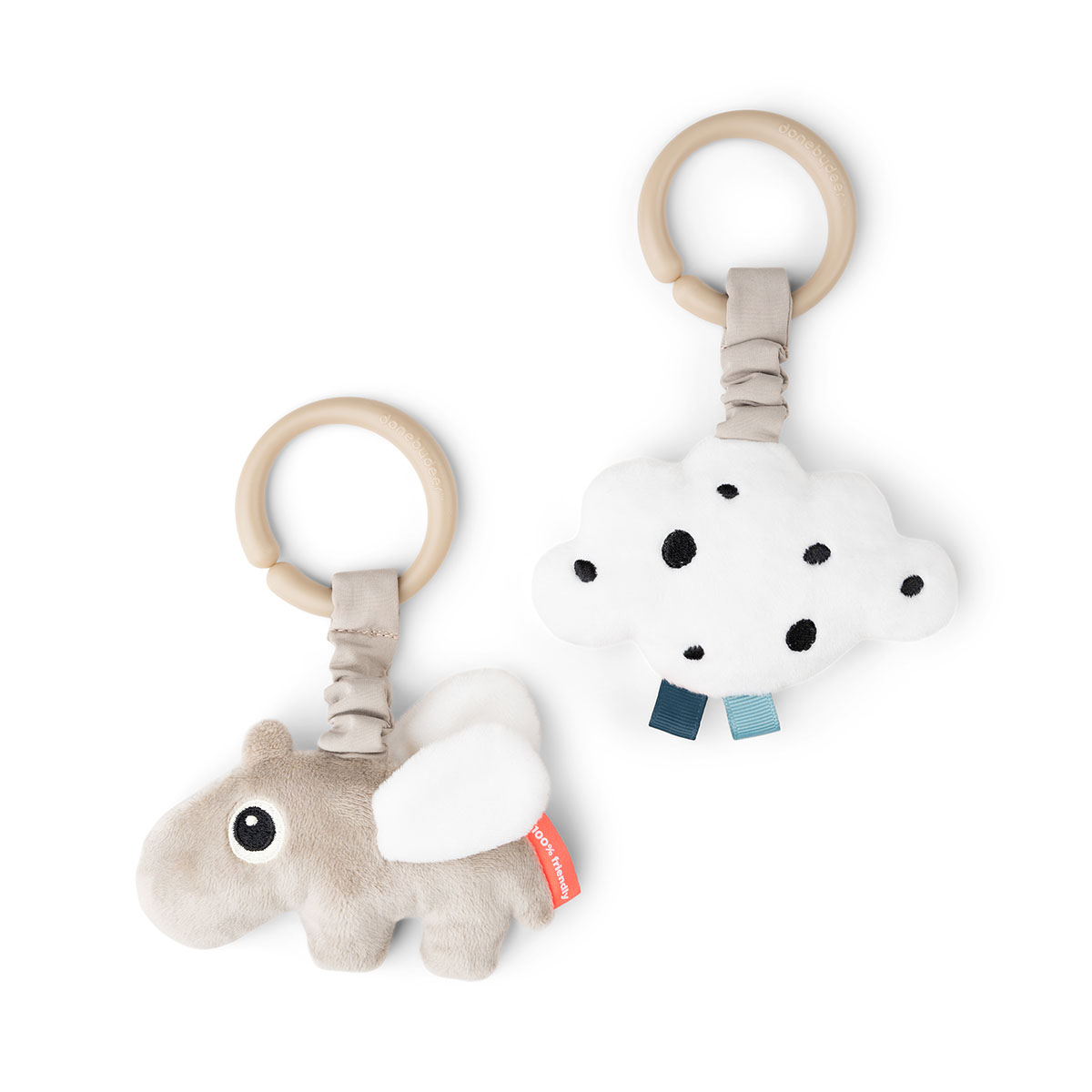 Done By Deer Vognleke Happy Clouds Sand 2-pack