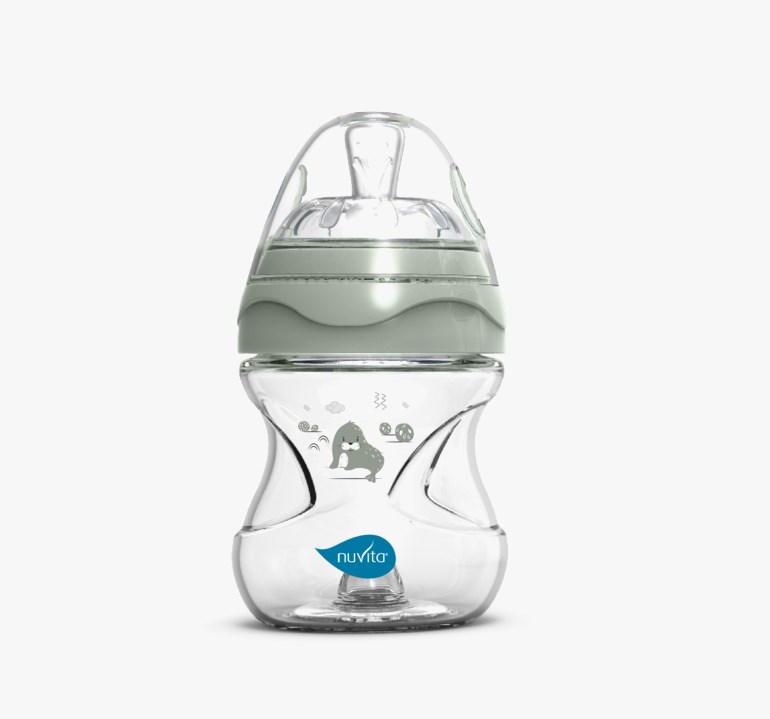 Baby Bottle with Innovative teat and anti-colic system, sagegreen Grønn - 11037561-sagegreen-150ml - 1