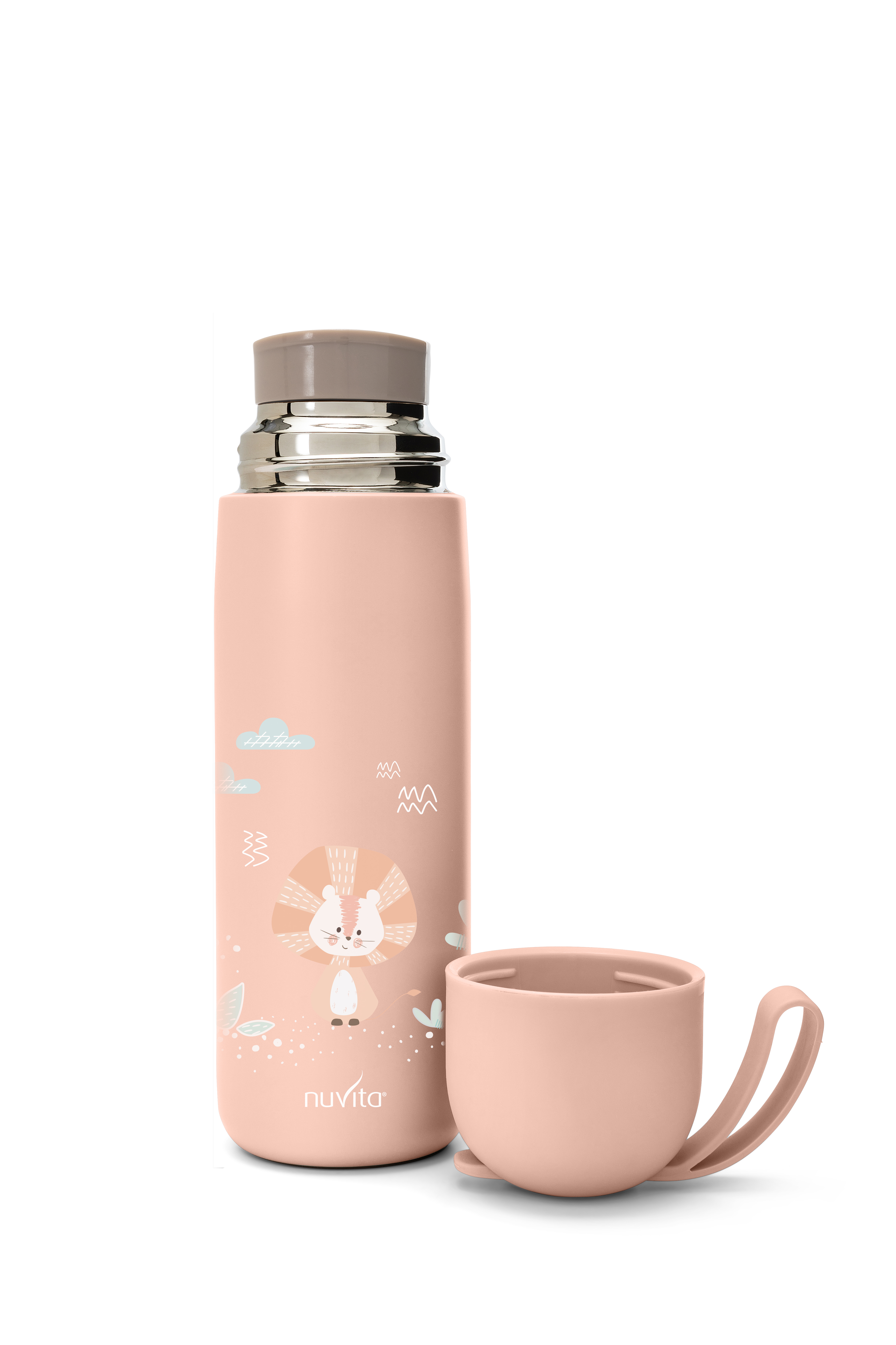 Termos med silikonhåndtak, englishrose