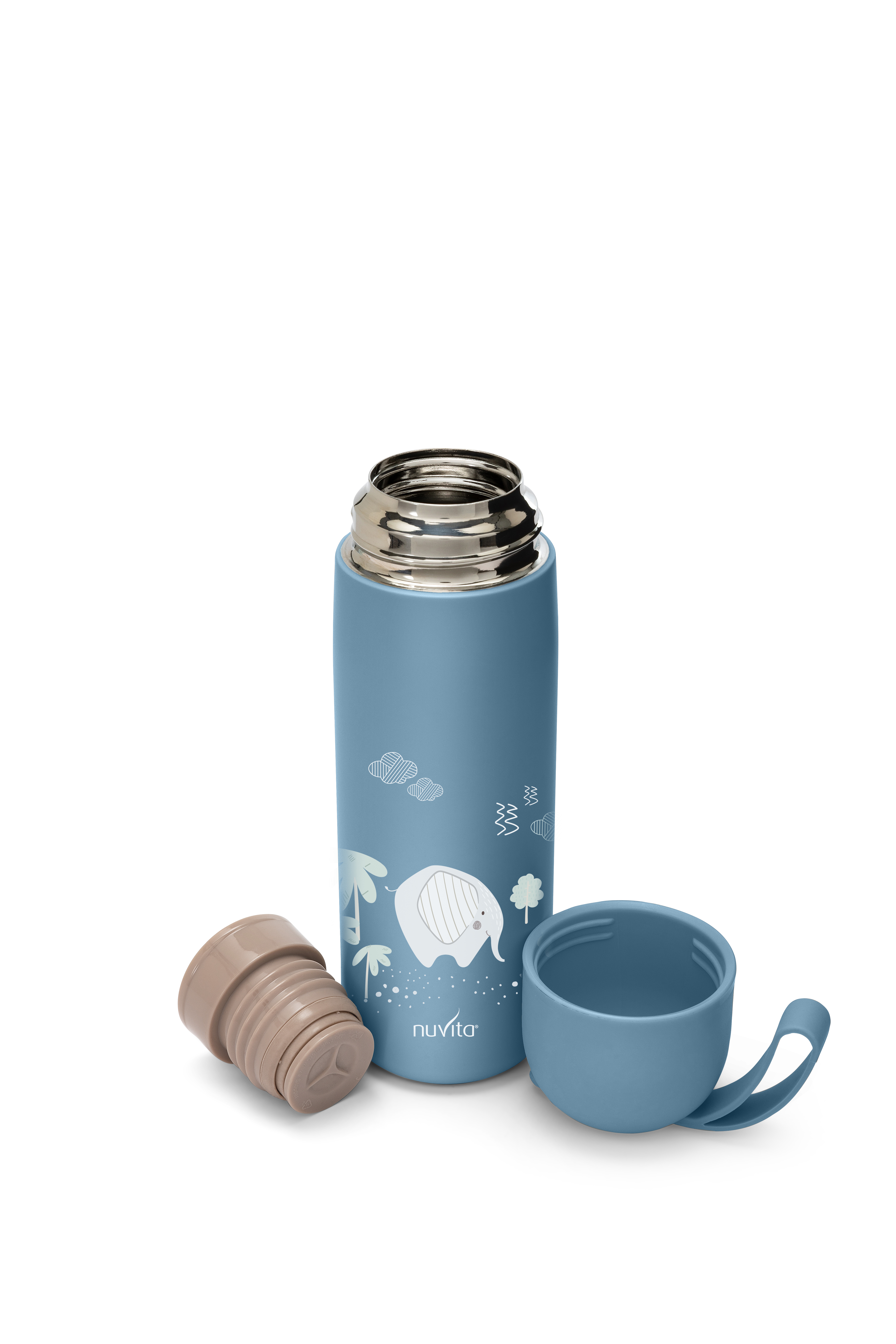 Termos med silikonhåndtak, powderblue