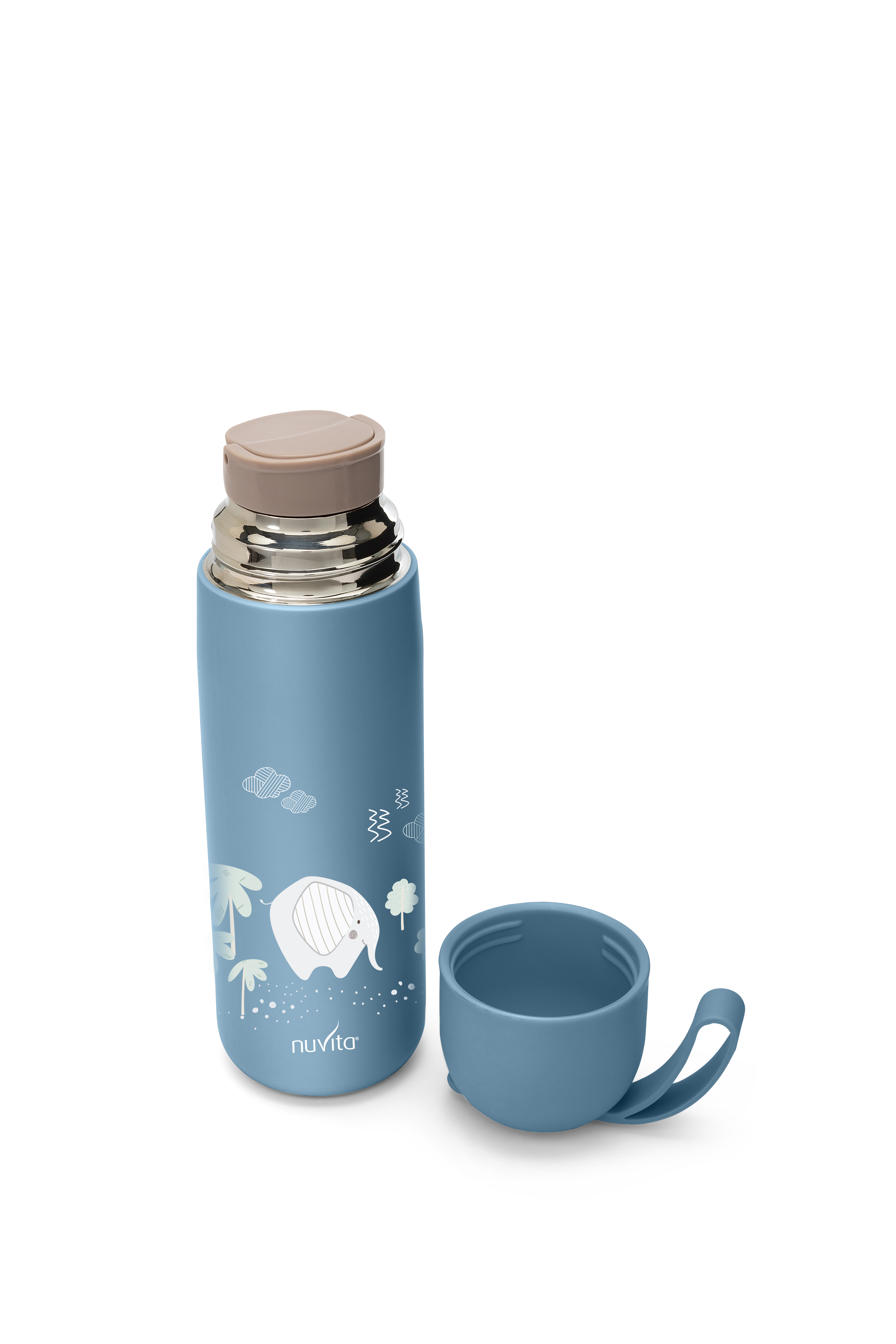 Termos med silikonhåndtak, powderblue