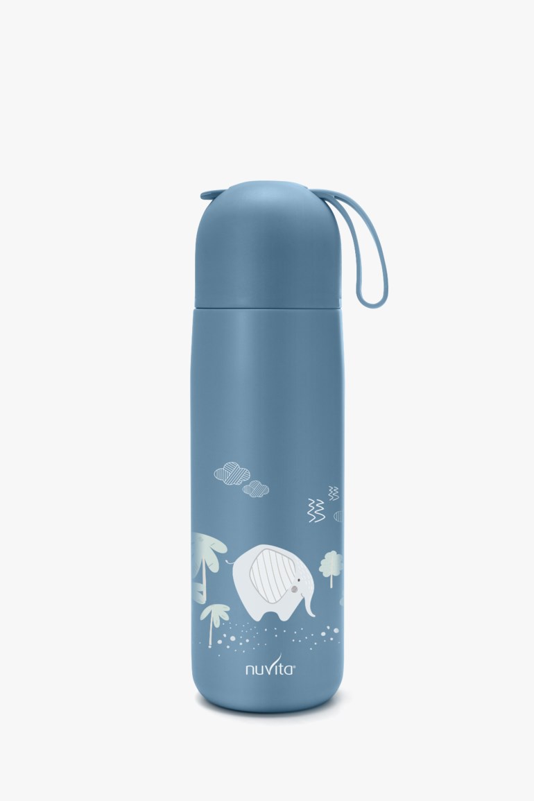 Termos med silikonhåndtak Blå - 11037585-powderblue-400ml - 1