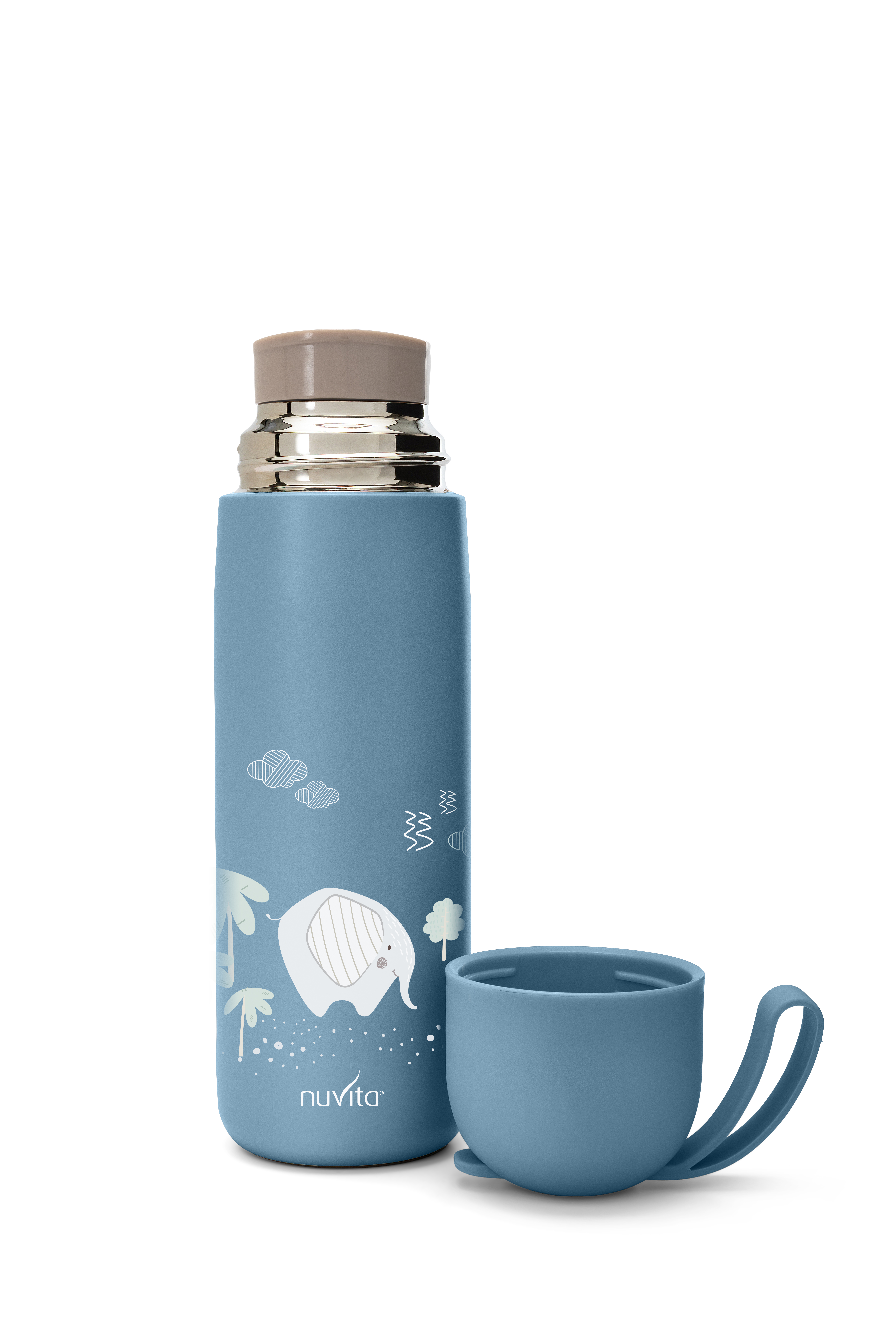 Termos med silikonhåndtak, powderblue
