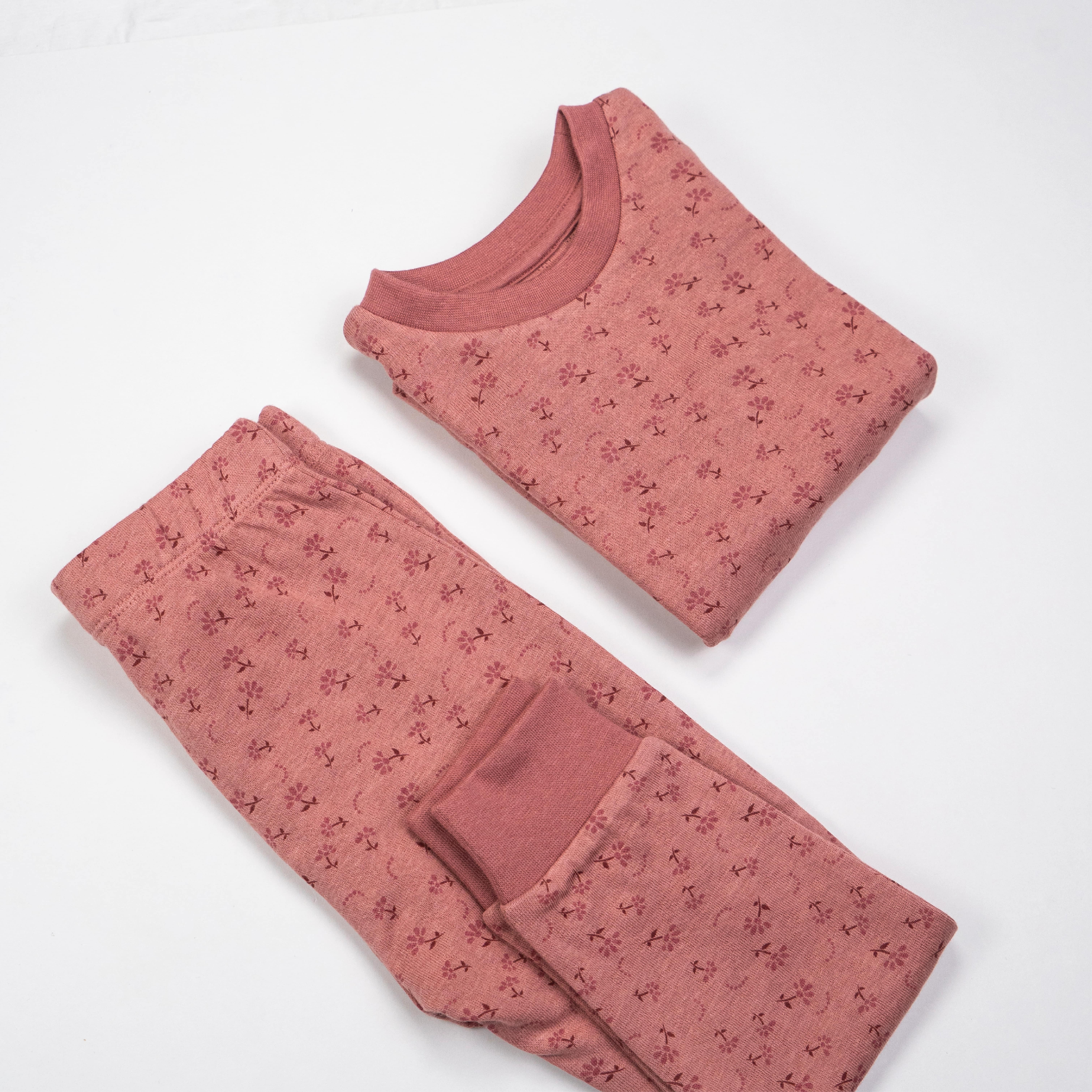 Lurvehette pyjamas sett, rose