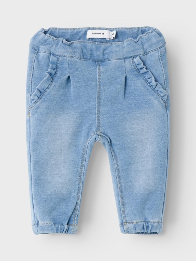 Bella round jeans, lightbluedenim Blå - 11037890-LightBlueD-50cm - 1