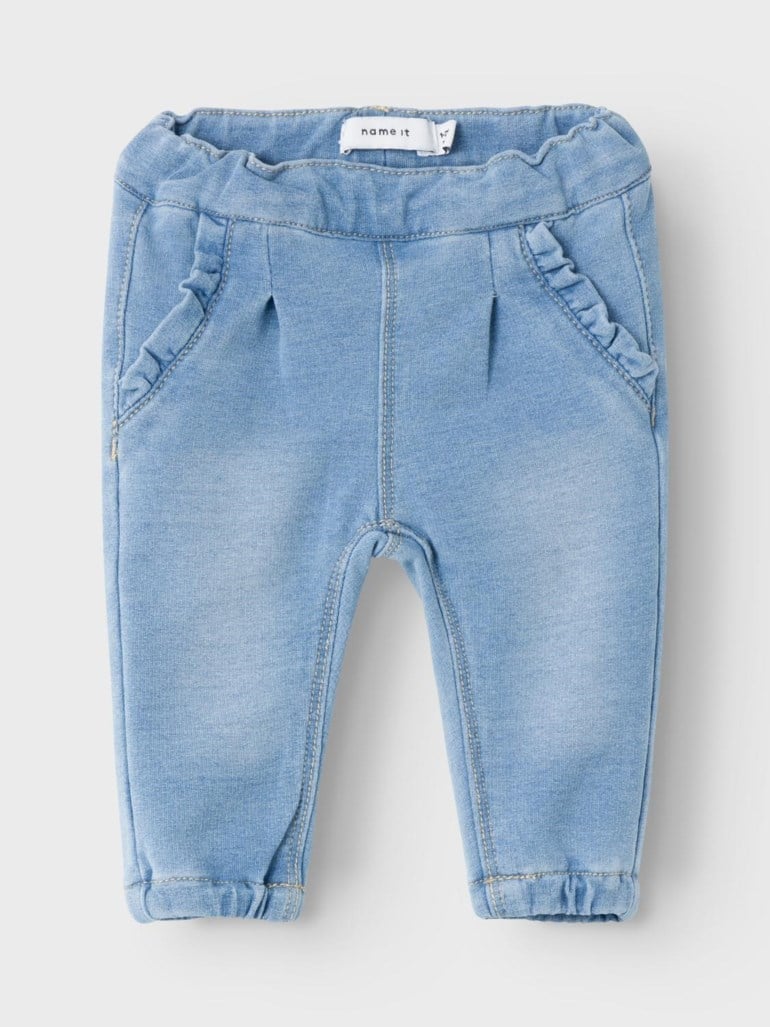 Name It Bella round jeans Blå - 11037890-LightBlueD-50cm - 1