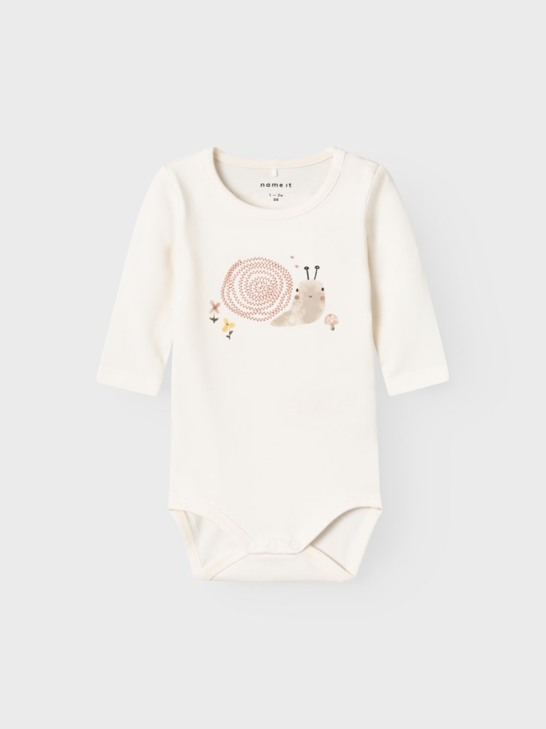 Bissie langermet body Hvit - undefined - 1