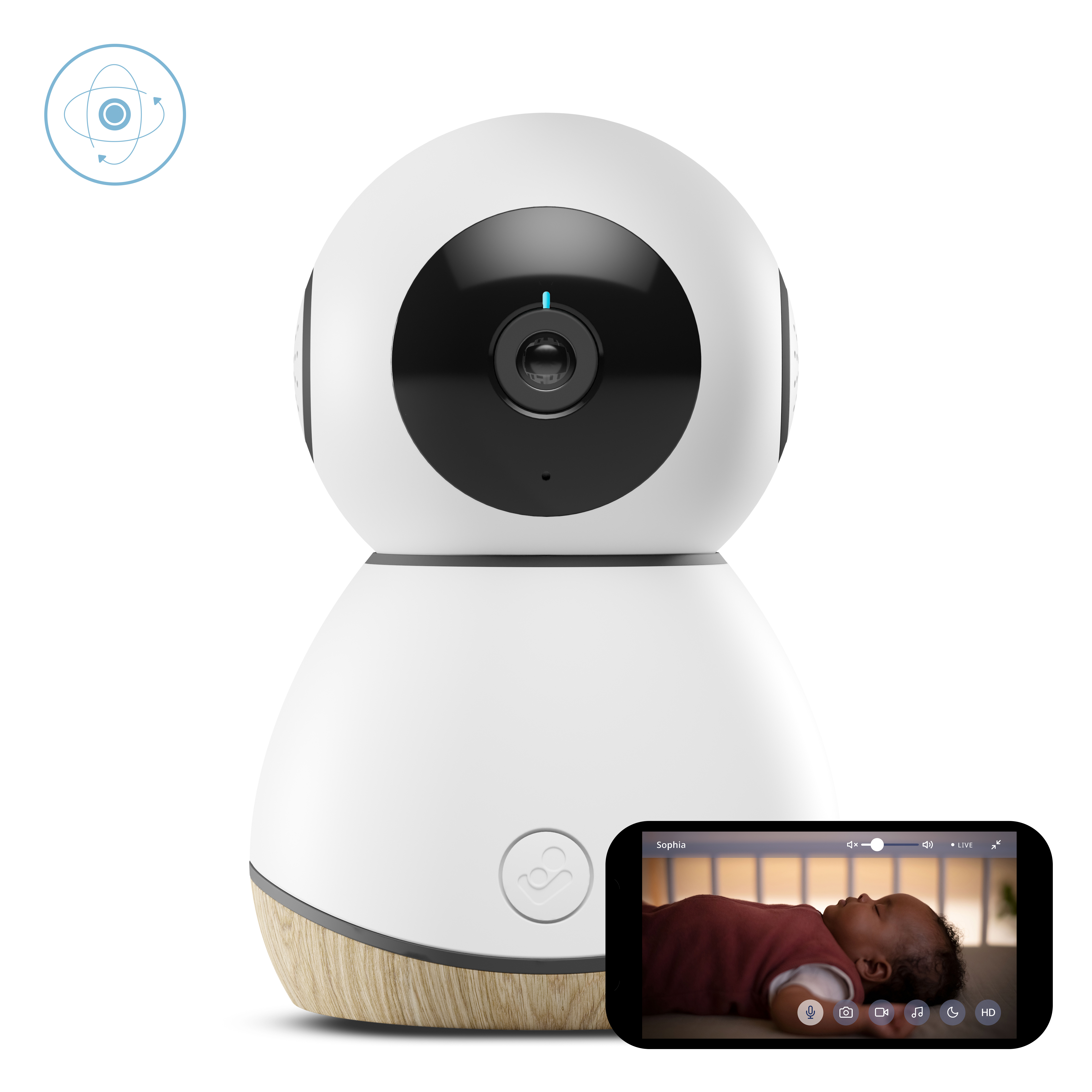 Maxi-Cosi See babycall – smart kamera med appstyring, white