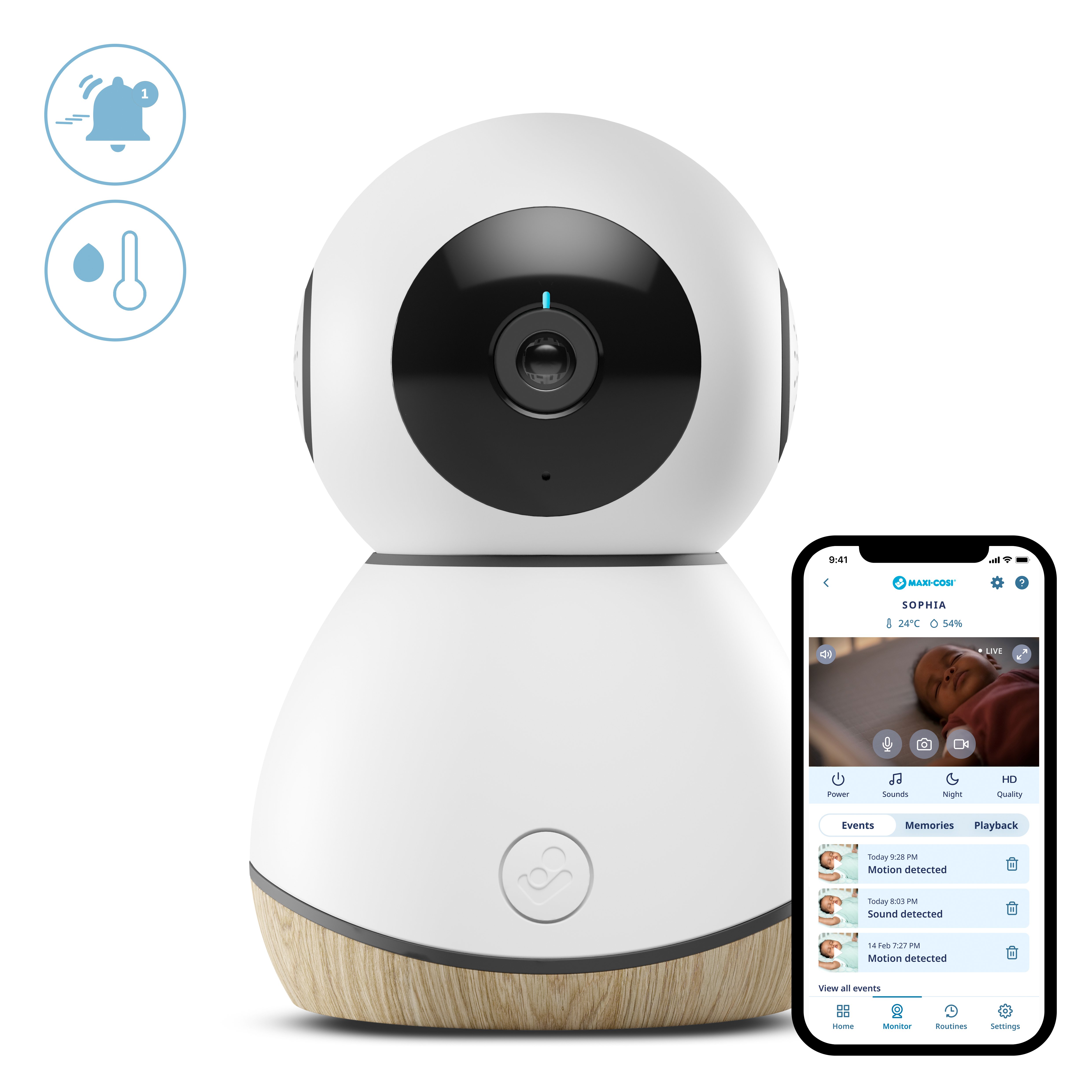 See babycall – smart kamera med appstyring