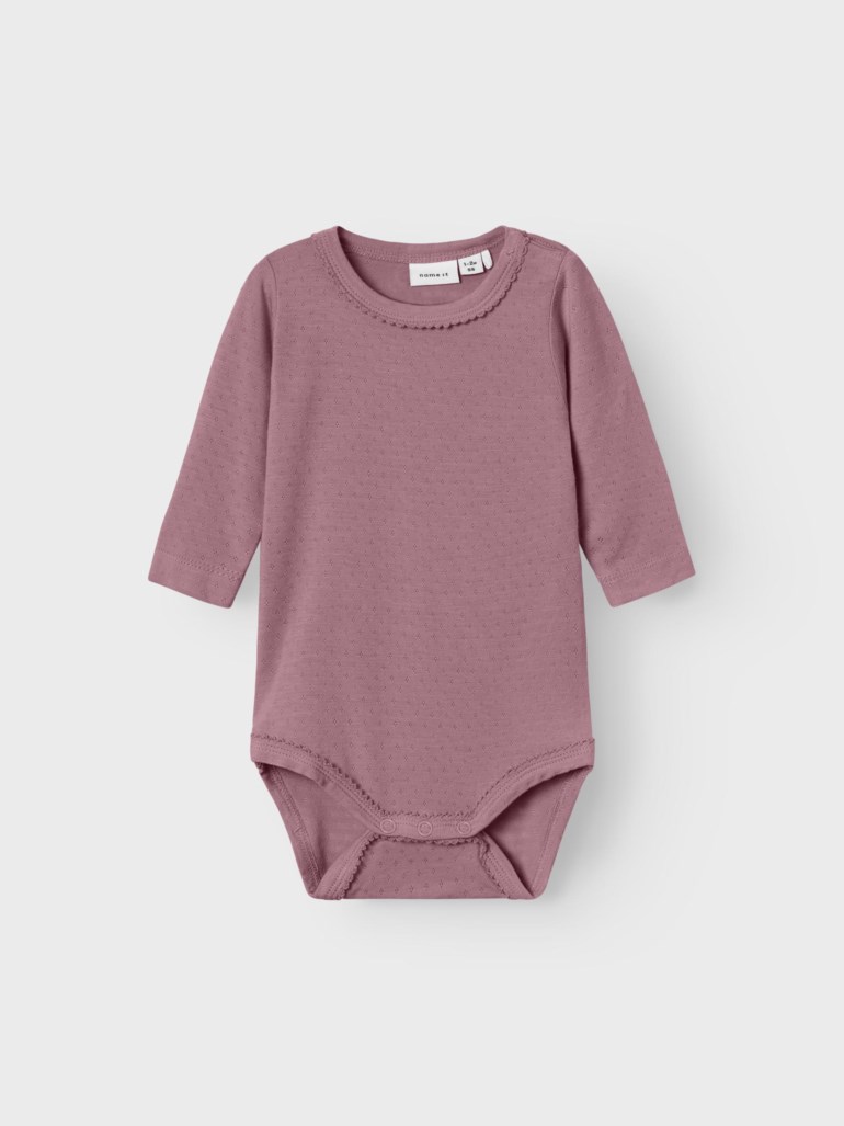 Husia langermet body Rosa - undefined - 1