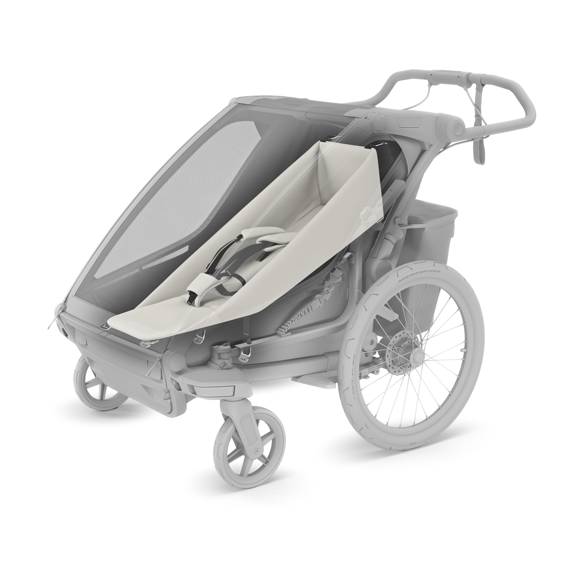 Thule Chariot Spedbarnsinnlegg, Lysegrå