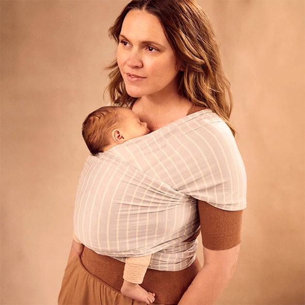 Ergobaby Aura Wrap Knit Bæresjal, greystripes