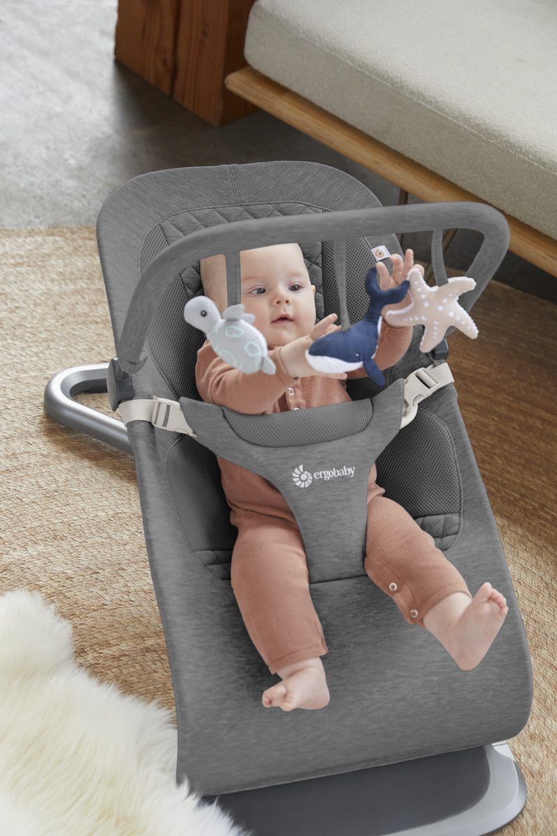 Ergobaby Evolve Lekebue Ocean Wonders, Charcoal Grey