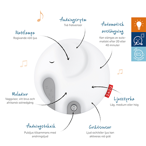 Emmy – Søvnassistent med Lys og Lyd, white