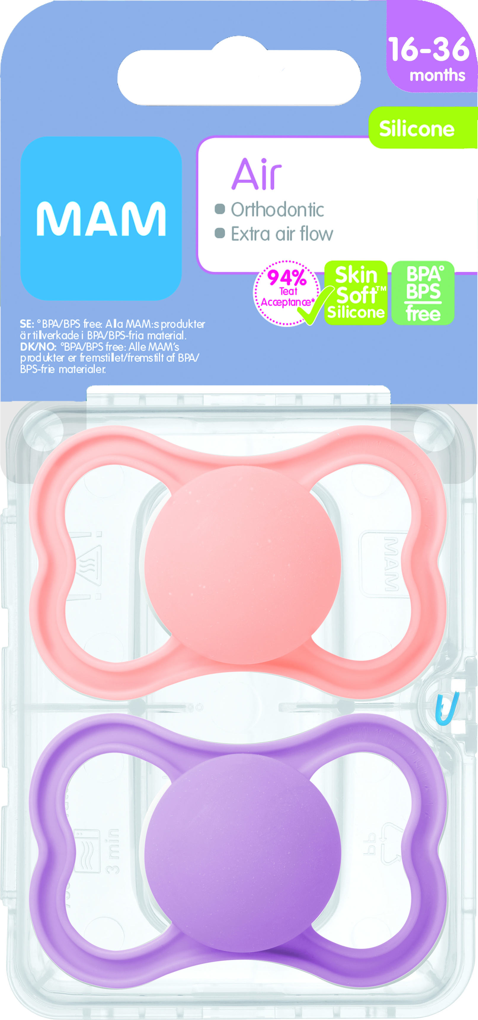 MAM Air Silicone, pink