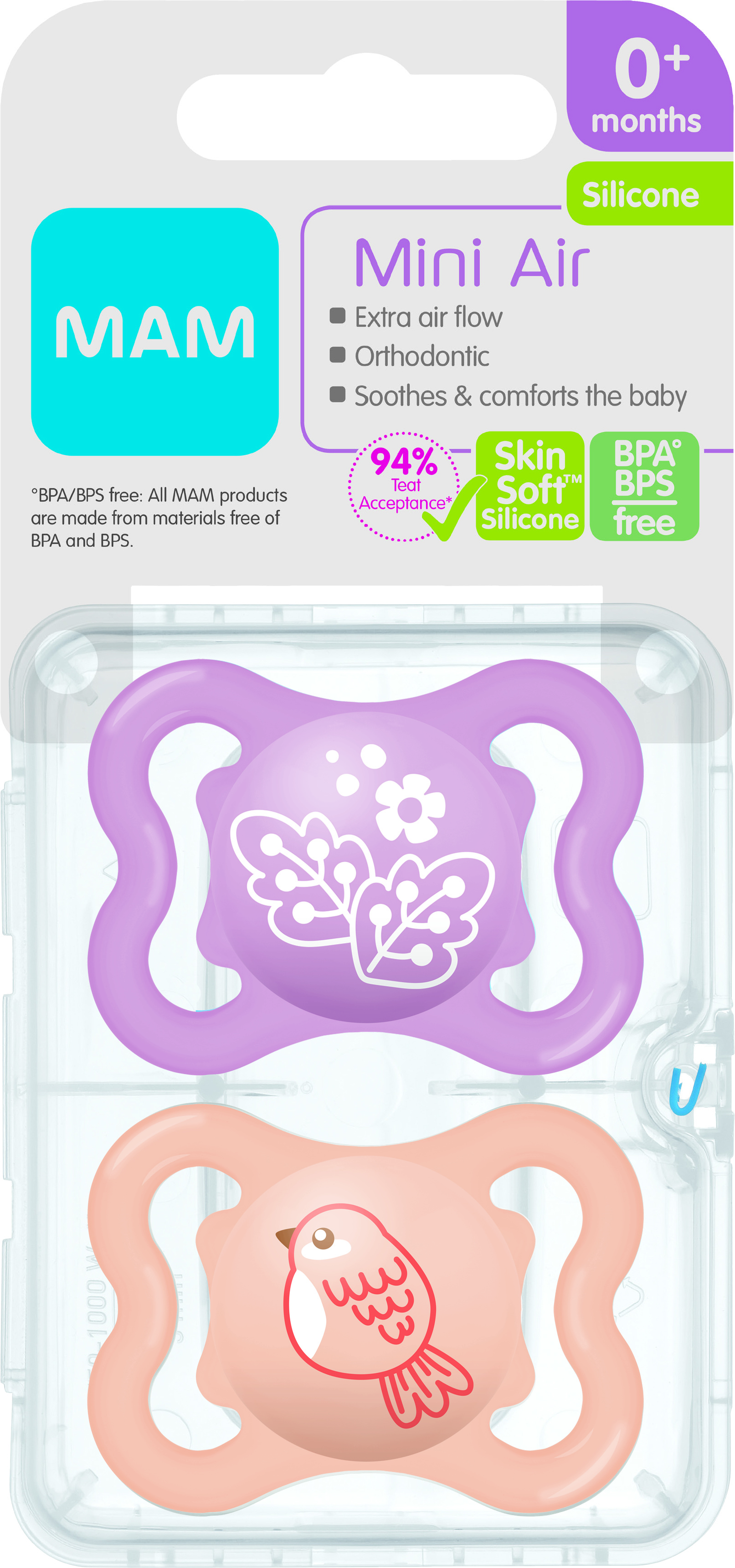 MAM Air Silicone, pink