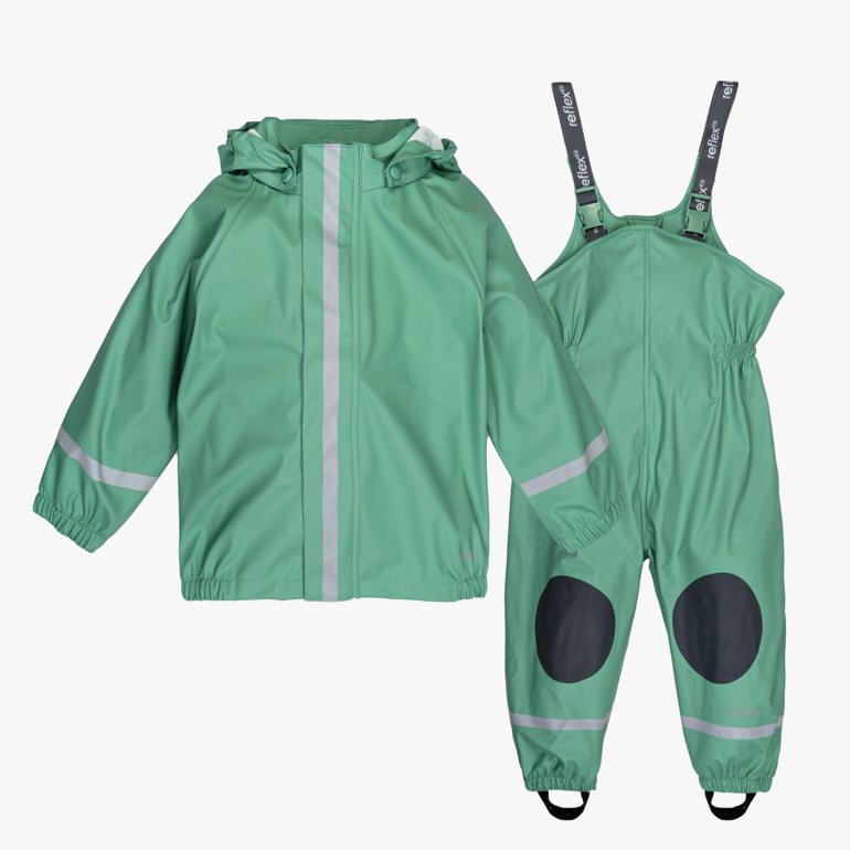 Senja regnsett Grønn - 11039024-FrostGreen-80 cm - 1